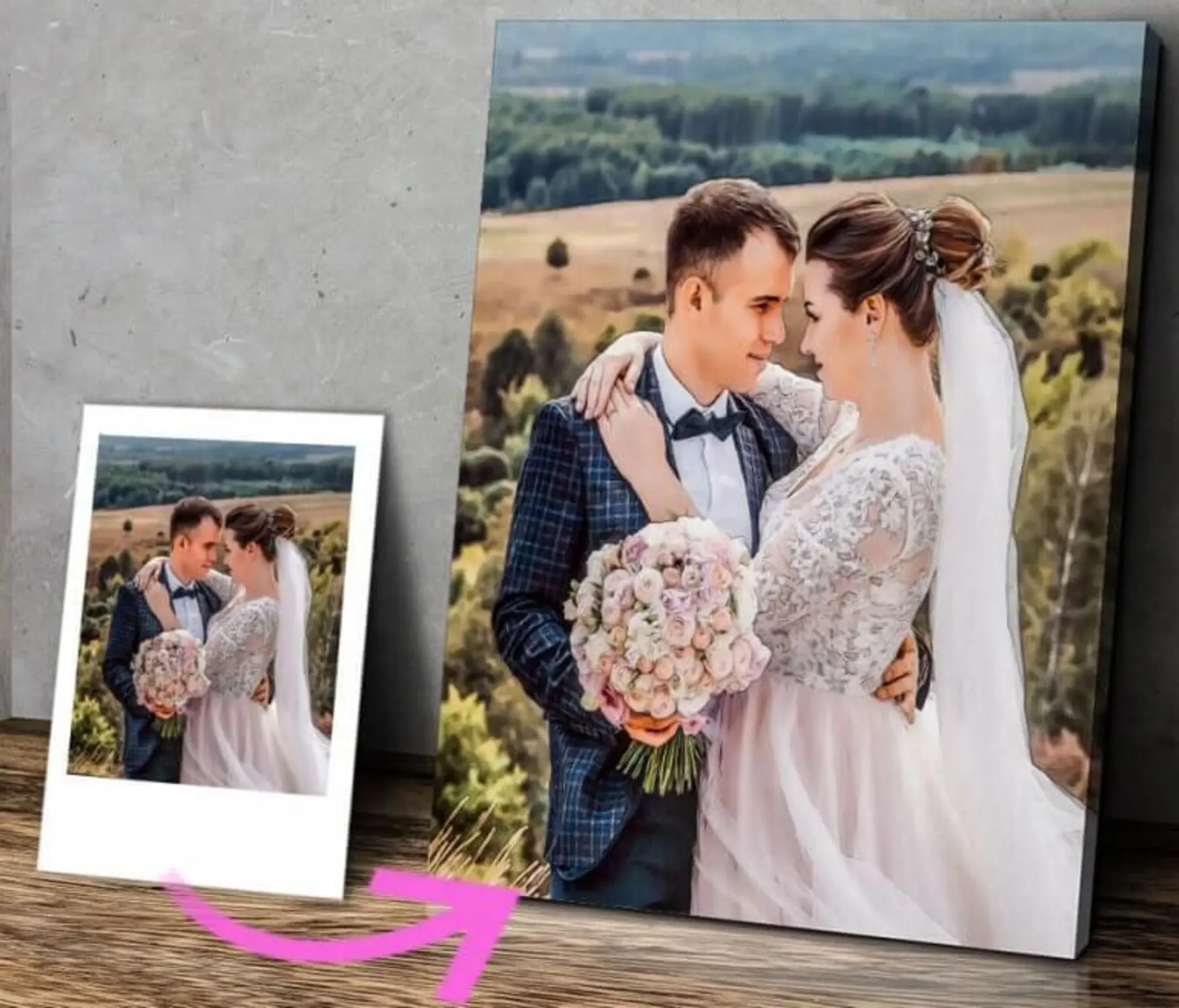 Obraz Květina, úsměv a svatební šaty Č. s15719