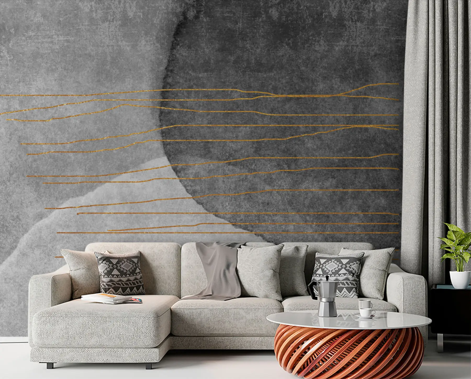 Fototapet Abstraktní umění olejomalby u78579