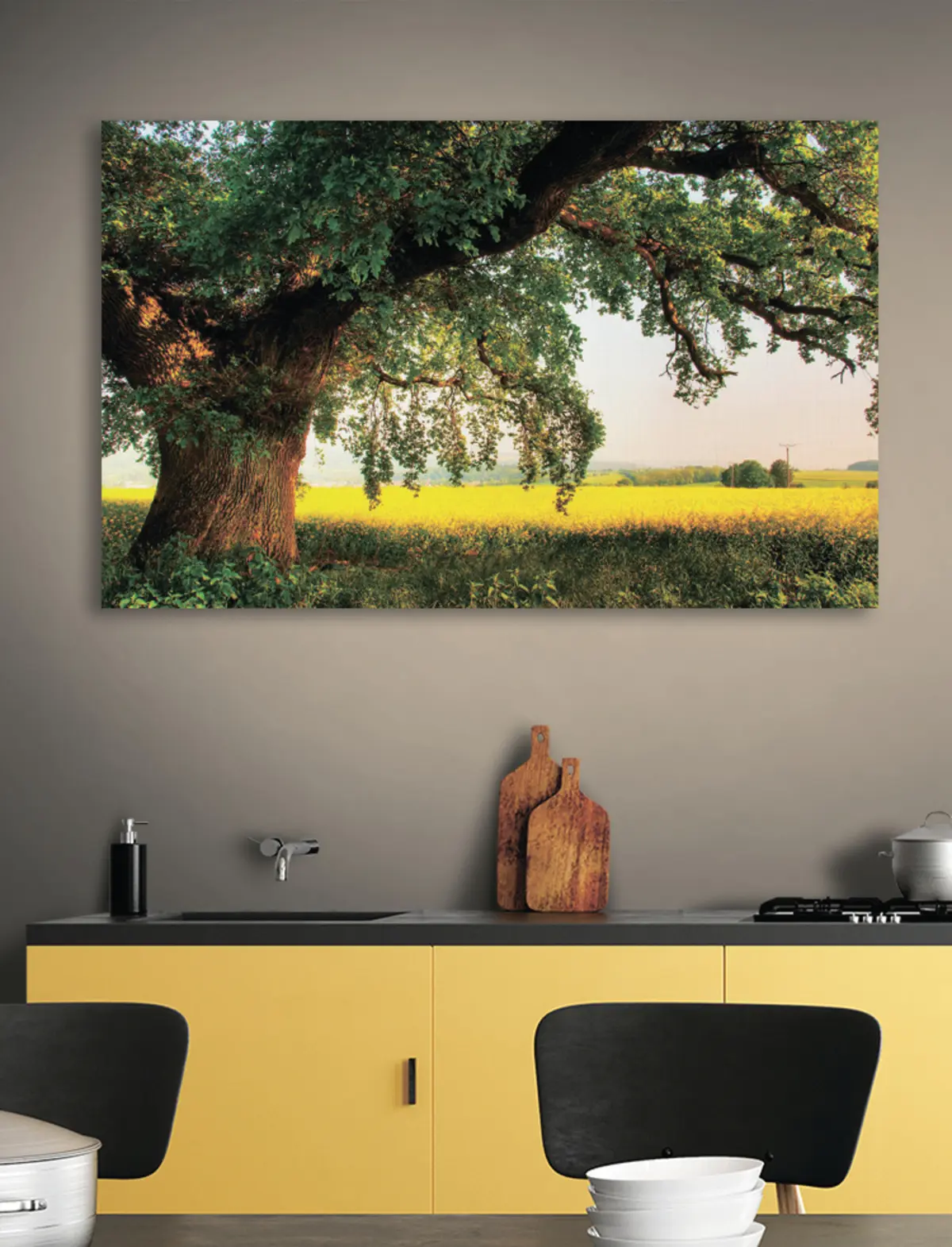 Obraz Rostlina, obloha a lidé v přírodě Č. s15283