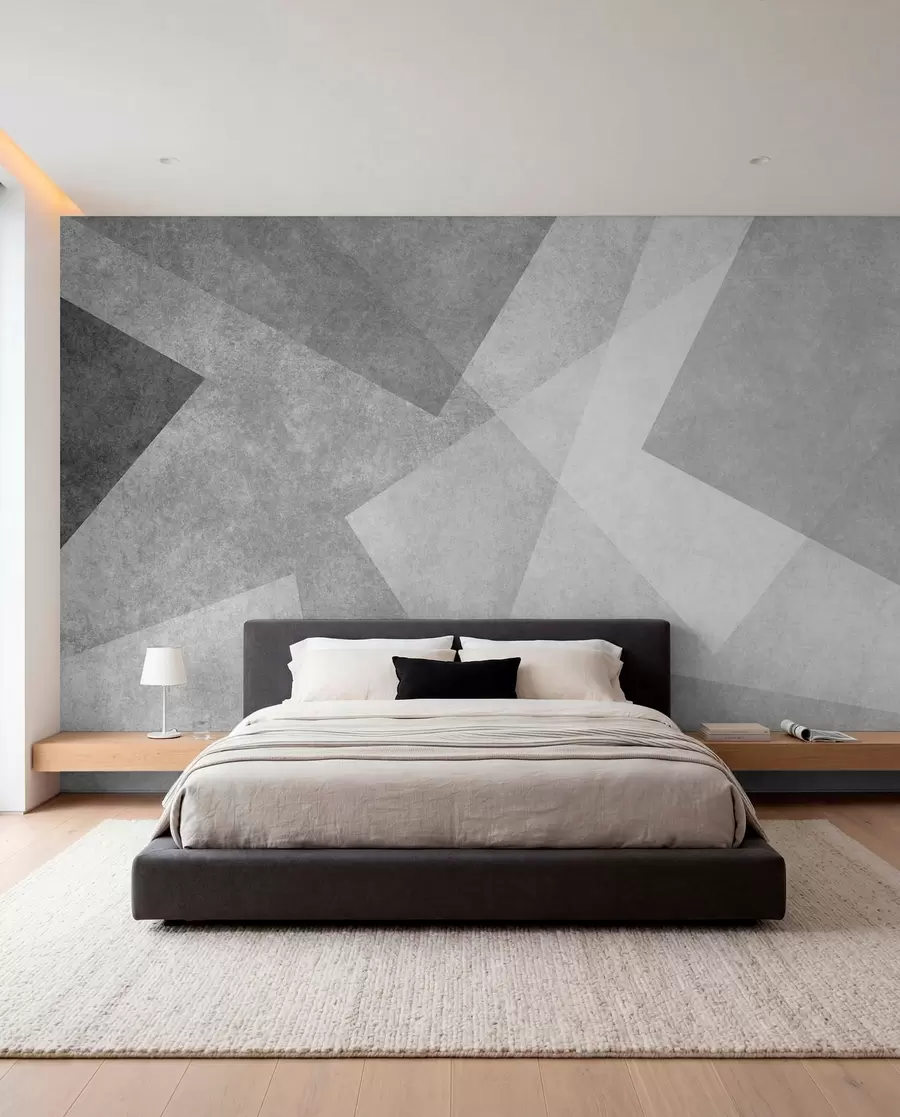 Fototapet Geometrické abstrakce šedé u74057