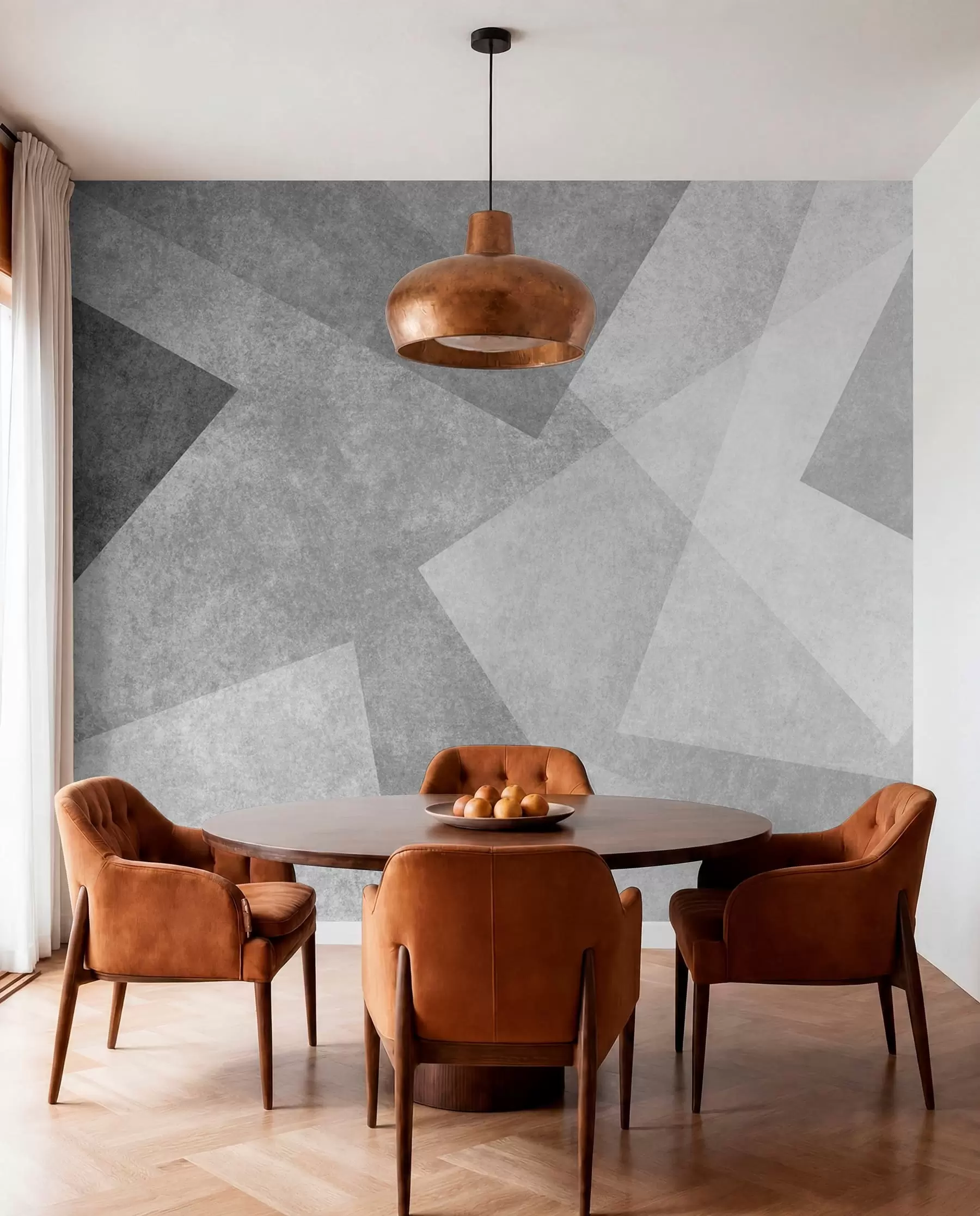 Fototapet Geometrické abstrakce šedé u74057