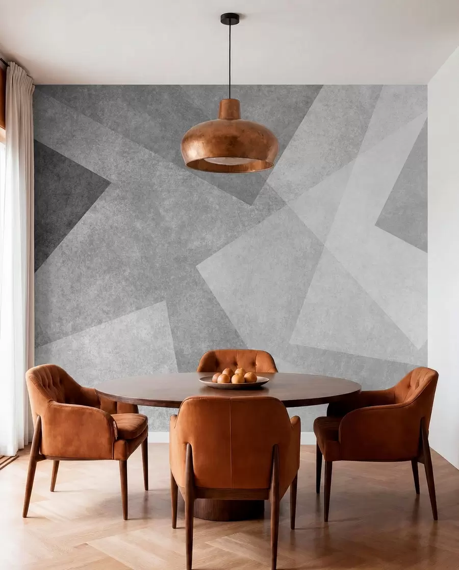 Fototapet Geometrické abstrakce šedé u74057