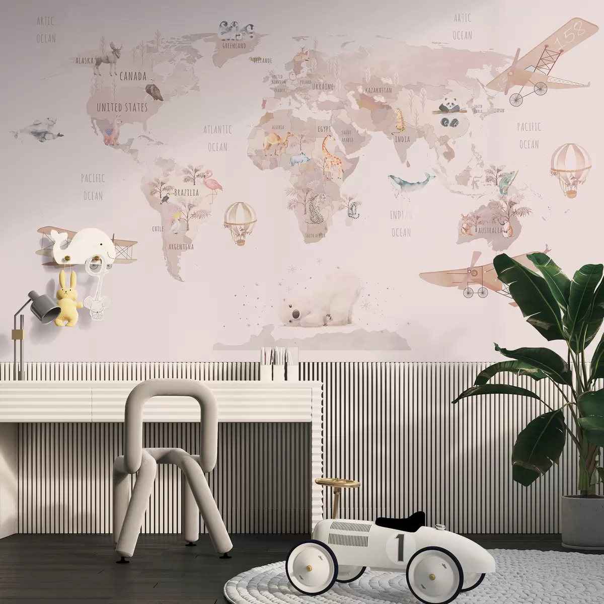 Fototapet Mapa malého letce u93908
