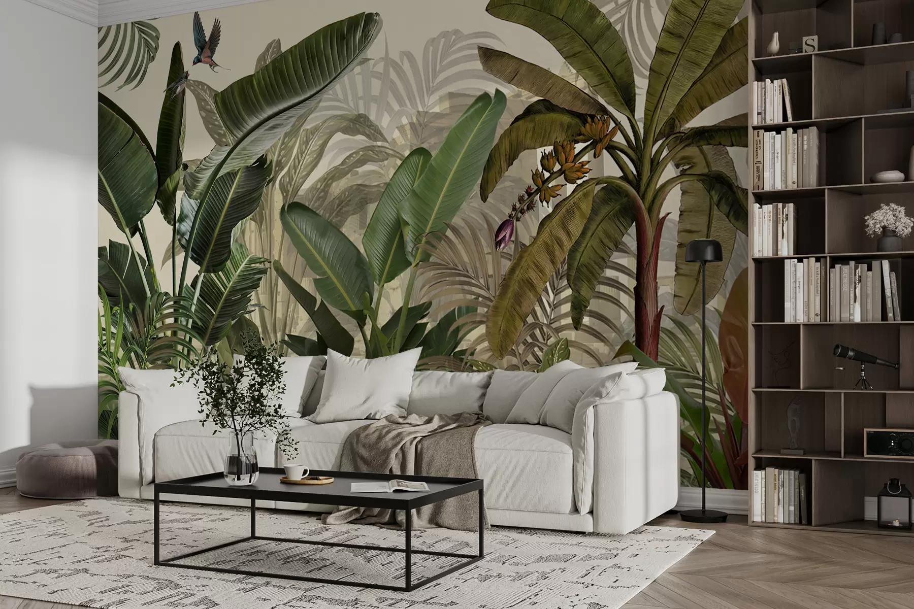 Fototapet Tropická džungle a listy u74748