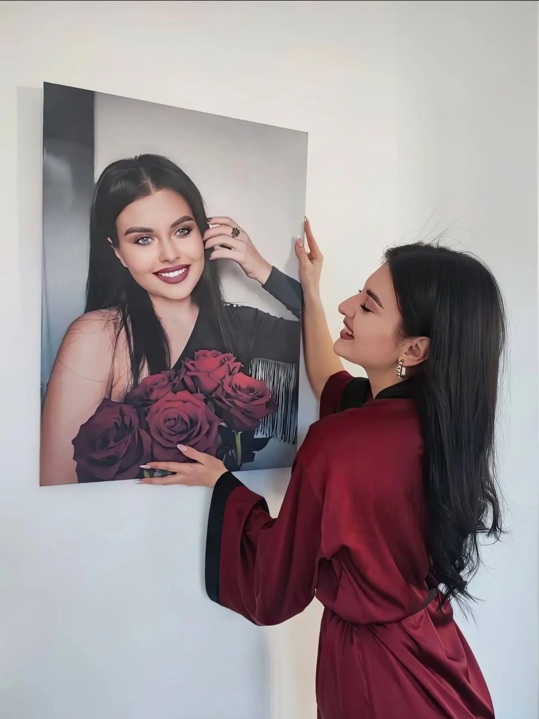 Obraz Úsměv, fotografování s bleskem a rtěnka Č. s31864