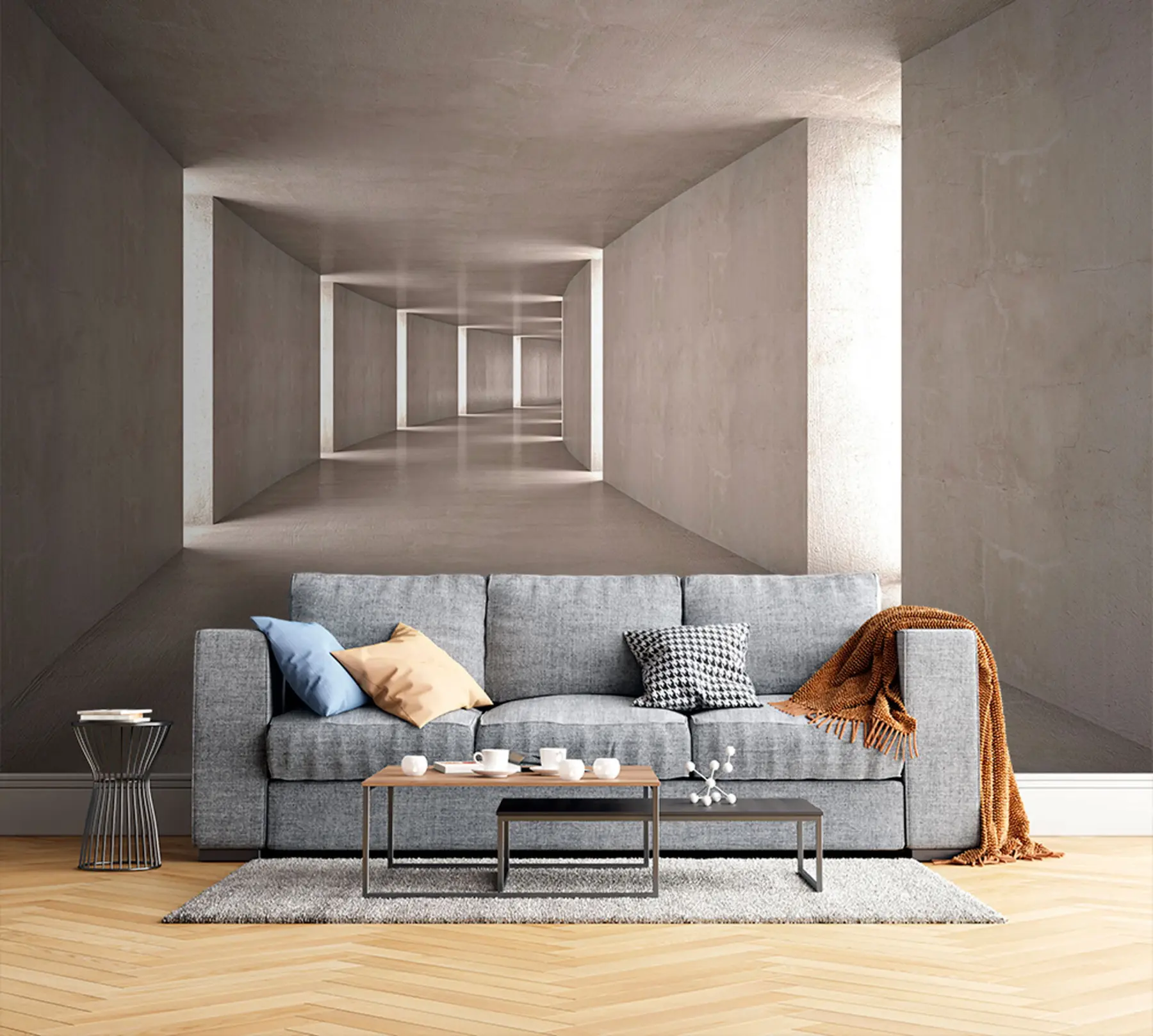 Fototapet Abstraktní tunel u75401