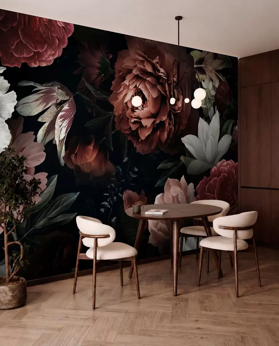 Fototapet Růžový design s efektem akvarelu u94330