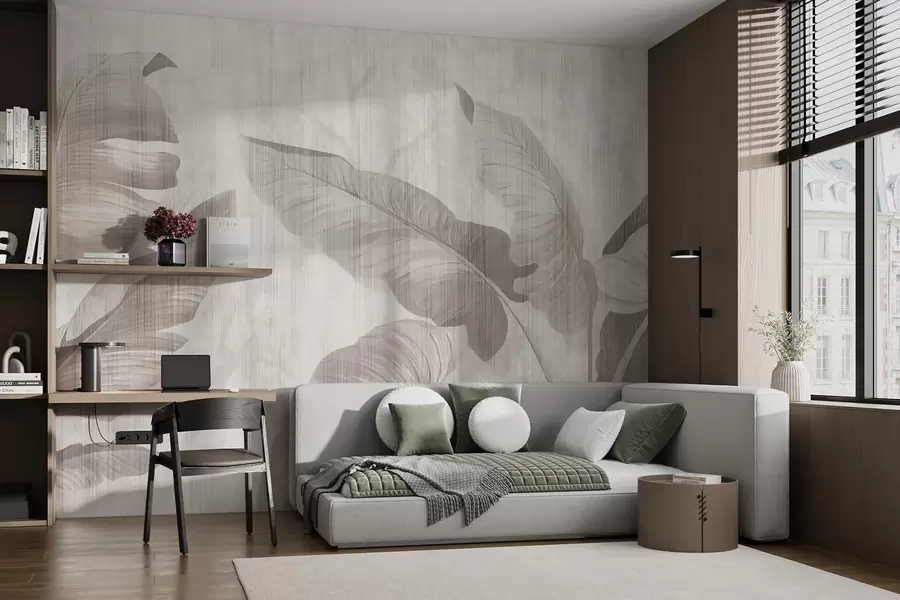 Fototapet Tropické listy ve stylu grunge u00299
