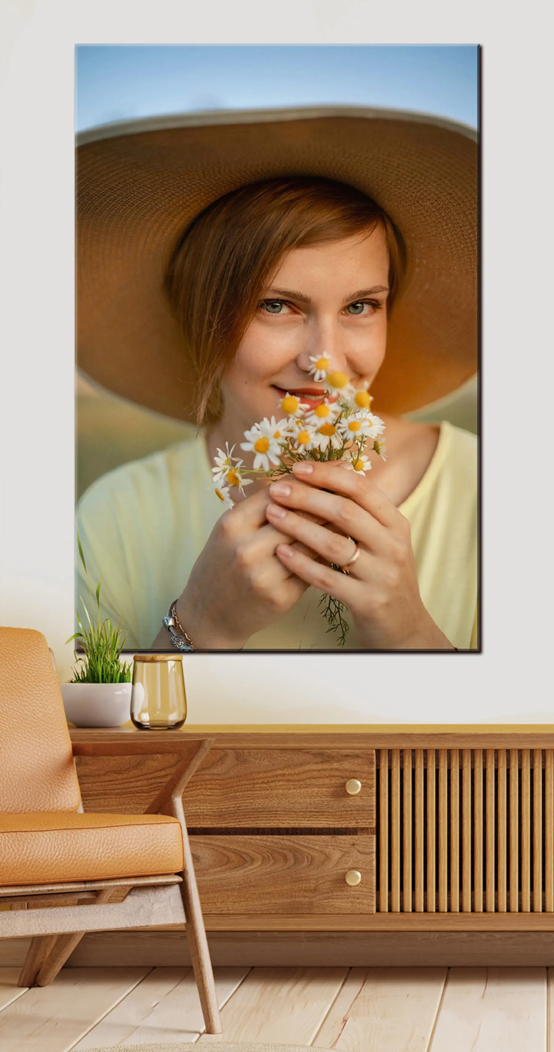 Obraz Rty, řasy a květiny Č. s33170