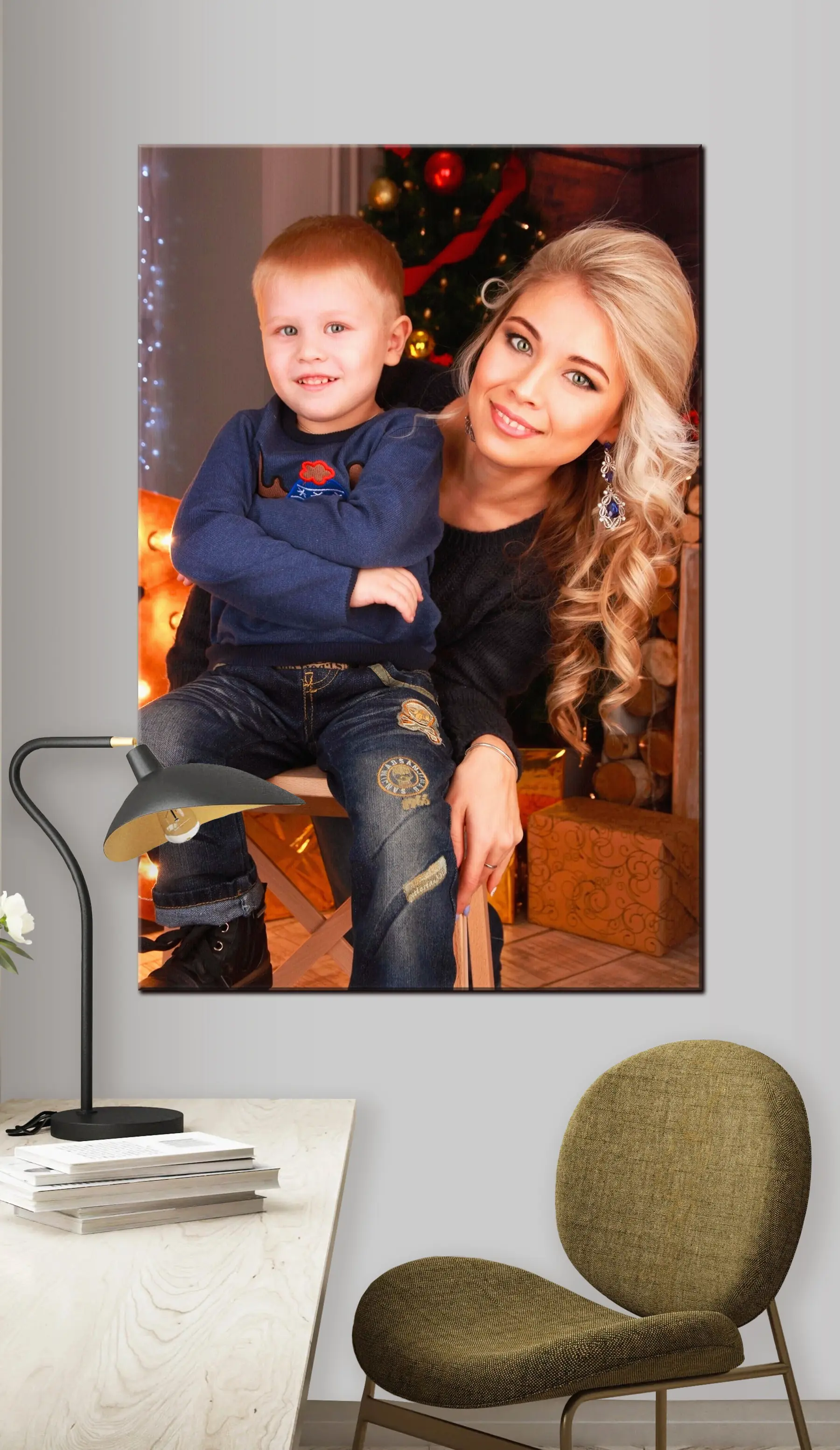 Obraz Úsměv, svrchní oděv a fotografování s bleskem Č. s33242