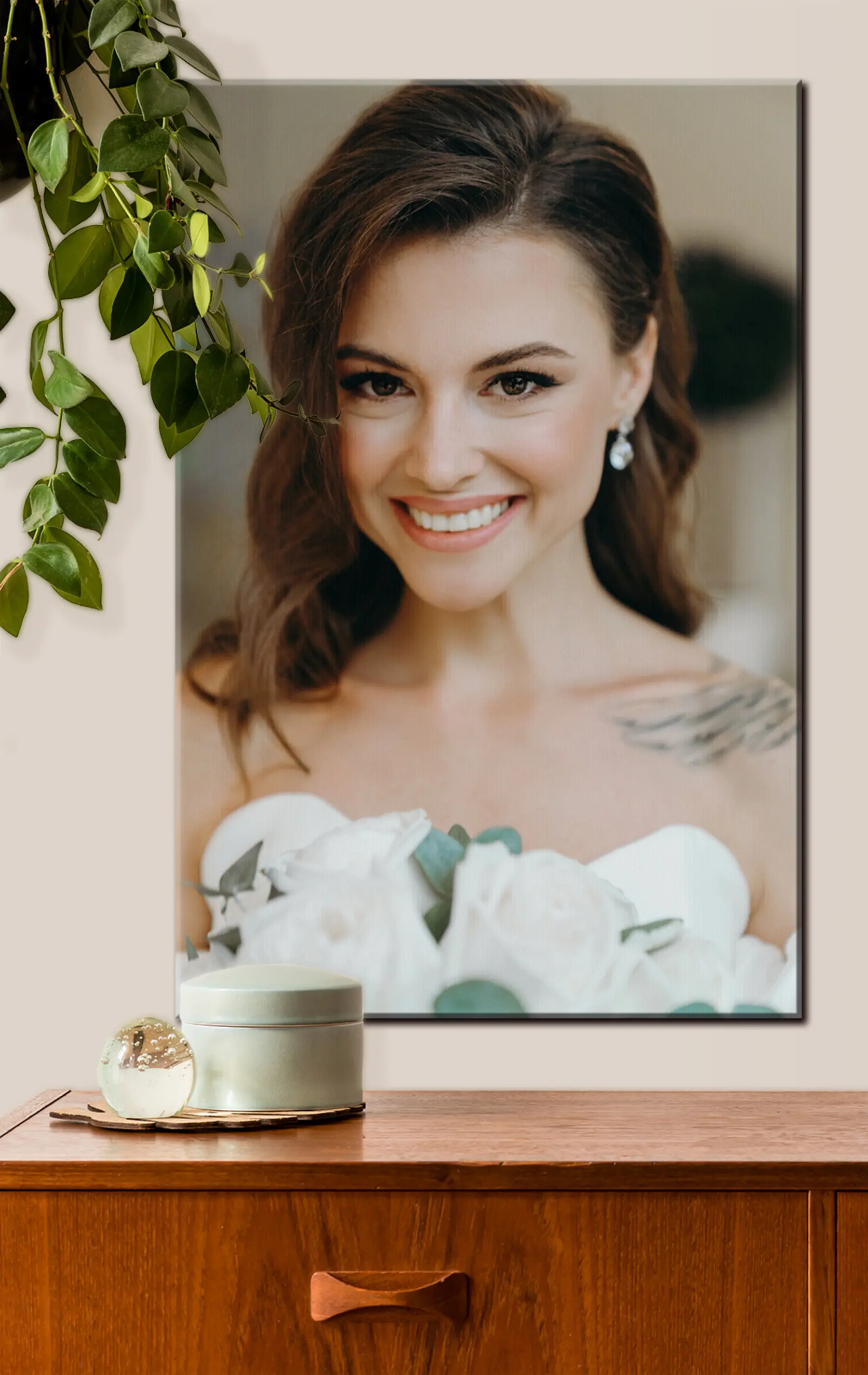 Obraz Obličej, úsměv a řasy Č. s33247