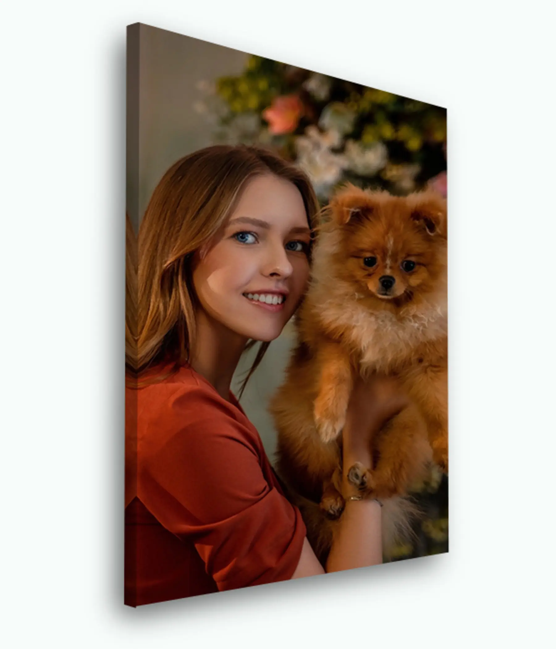 Obraz Úsměv, oranžová a plavá Č. s33411