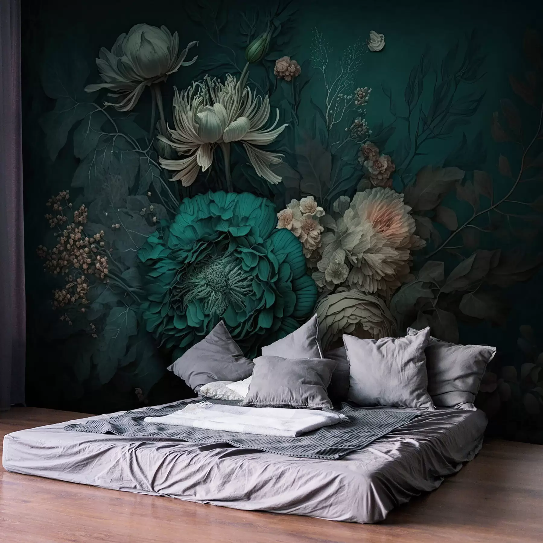 Fototapet květinová noc u75402