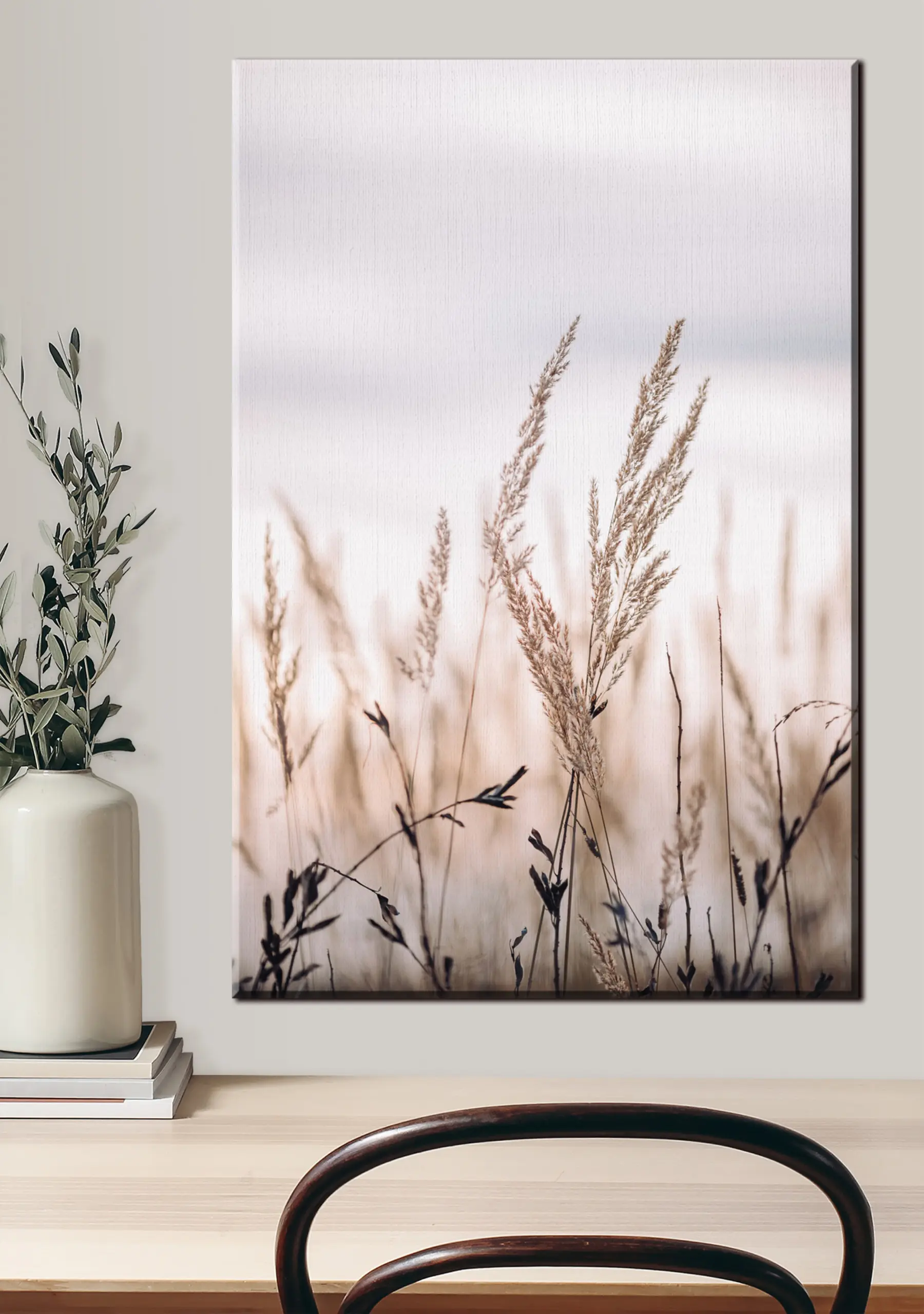 Fototapet Rostlina, nebe a dřevo s33070