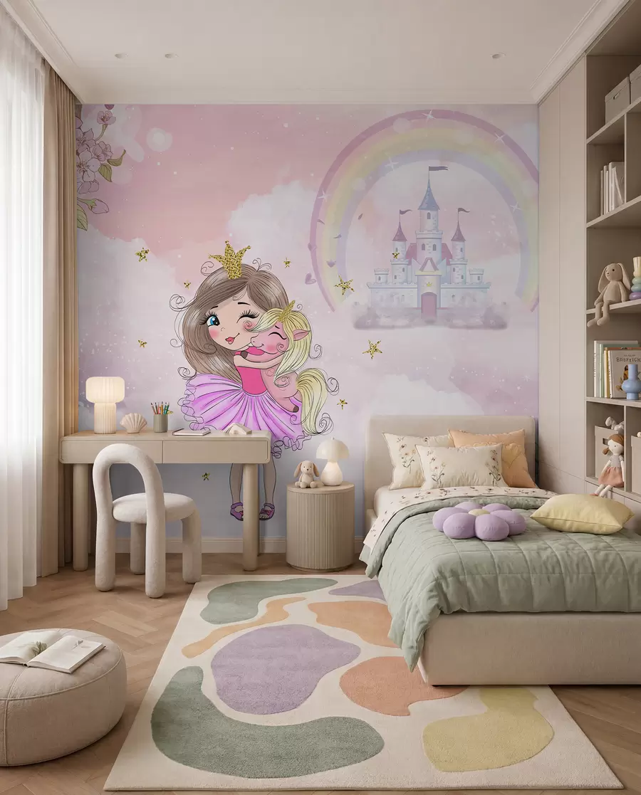 Fototapet Princezna a její jednorožec u95401
