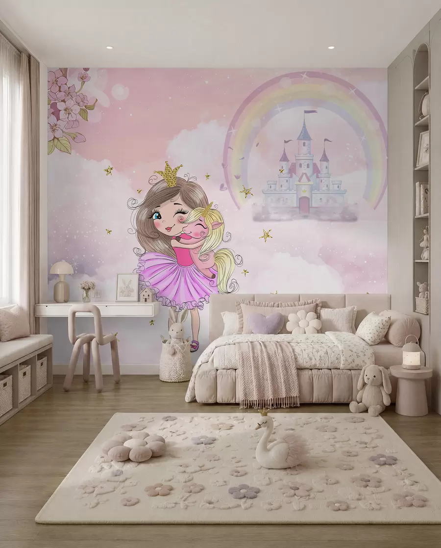 Fototapet Princezna a její jednorožec u95401