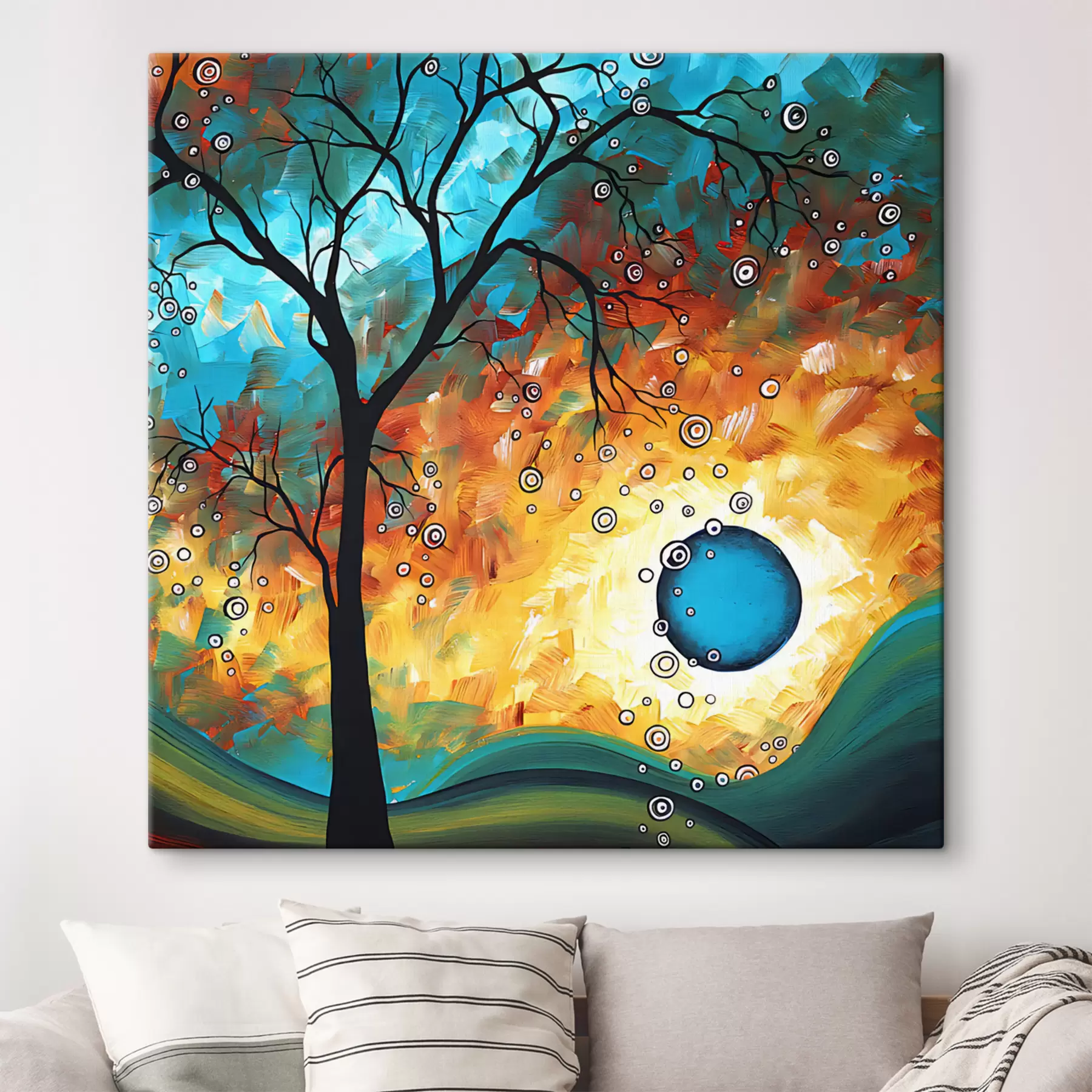 Obraz Strom s duhovým vzorem Č. s34434