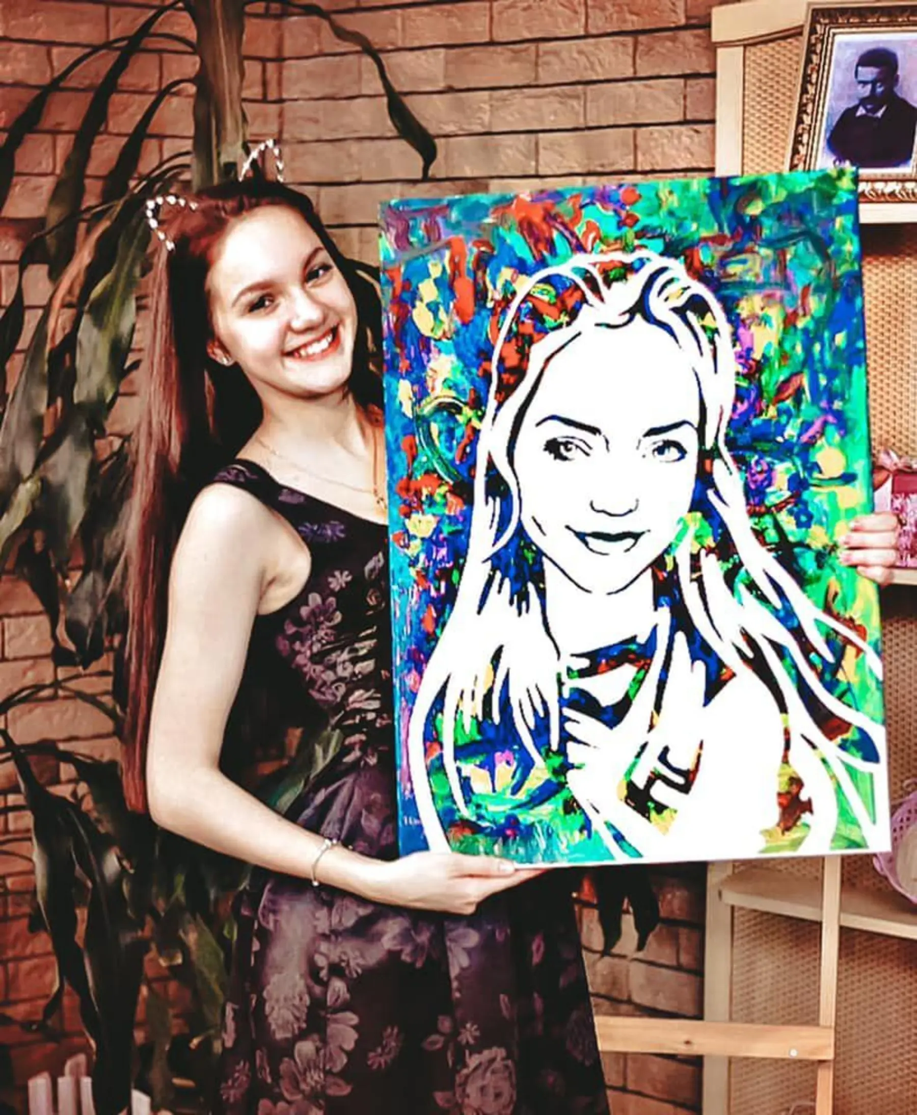 Obraz Úsměv, účes a výraz tváře Č. s34681