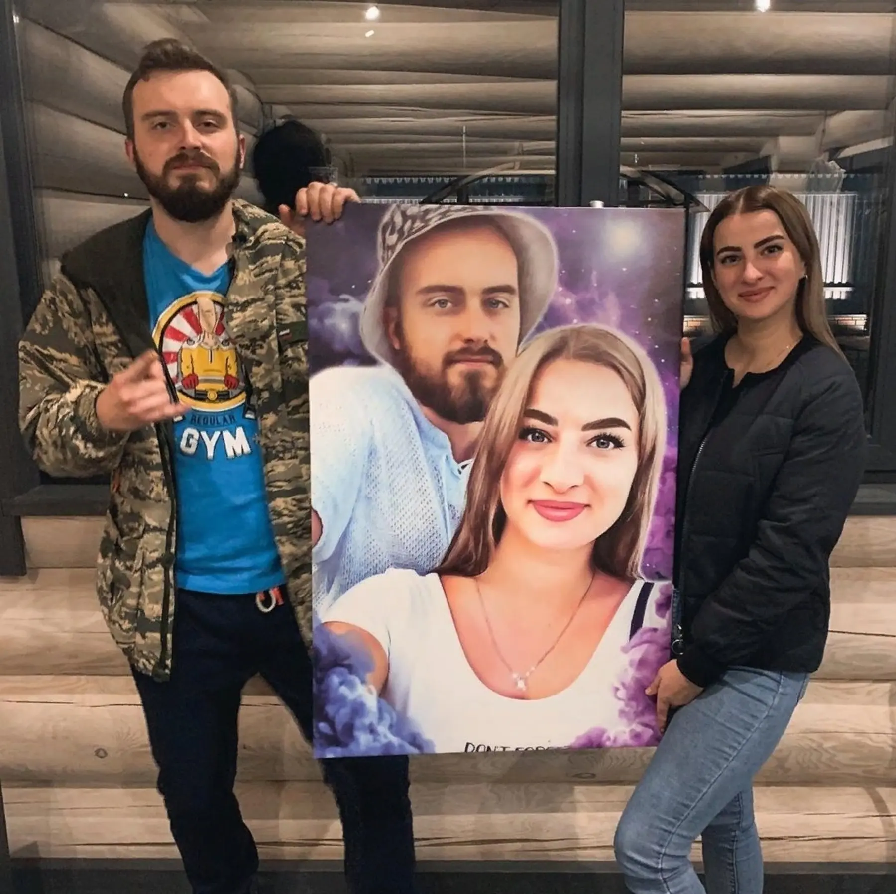 Obraz Úsměv, vousy a fotografie s bleskem Č. s34684