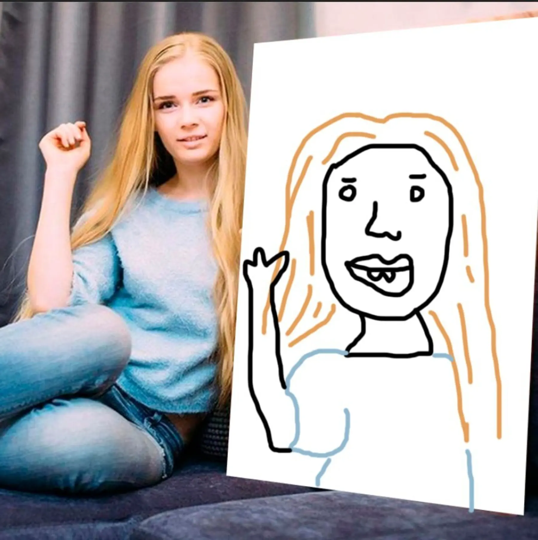 Obraz Džíny, účes a fotografování s bleskem Č. s34685