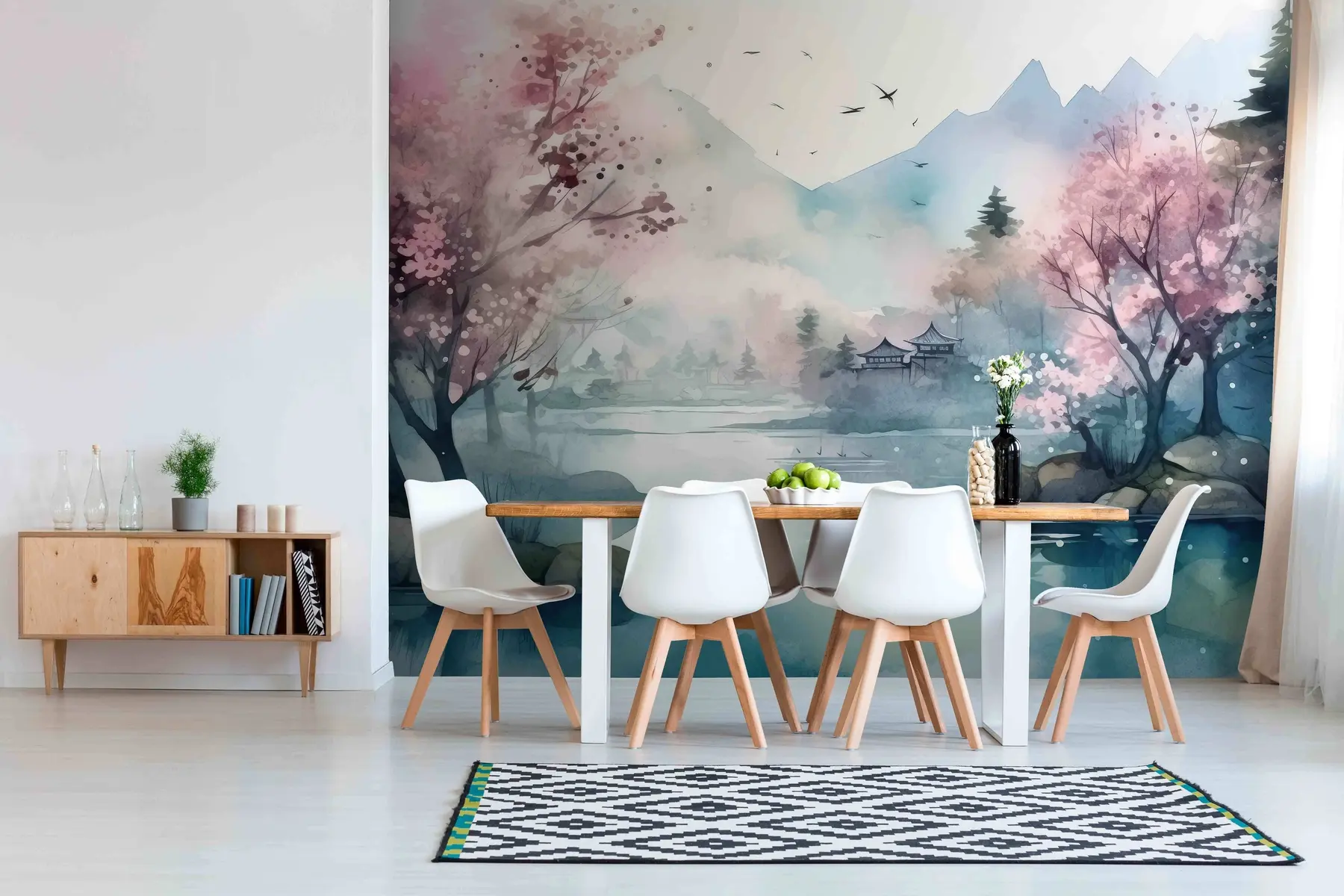 Fototapet Horská krajina zálivu u96039