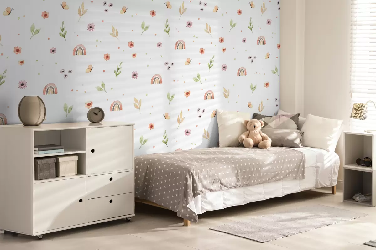 Fototapet Dětská kresba akvarelem u96608