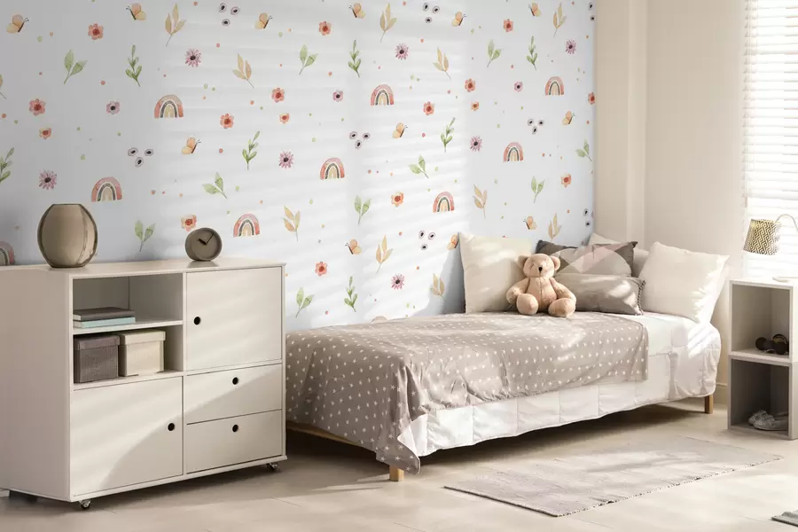 Fototapet Dětská kresba akvarelem u96608