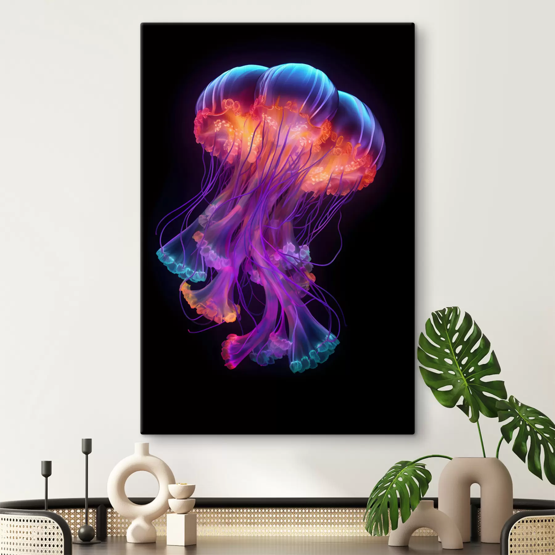 Fototapet Voda, medúzy a fialová s35363