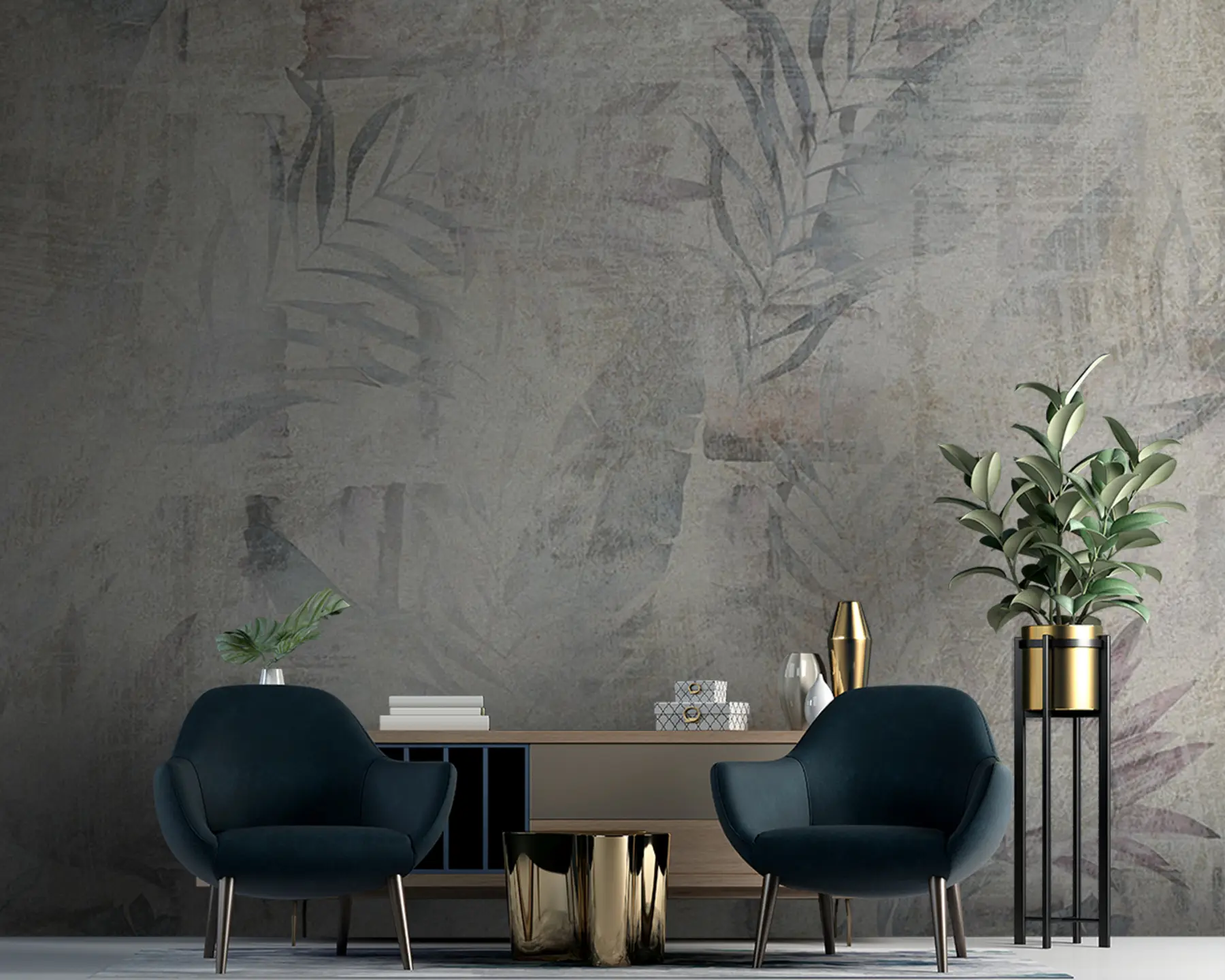 Fototapet Akvarel tropy podkroví u96807