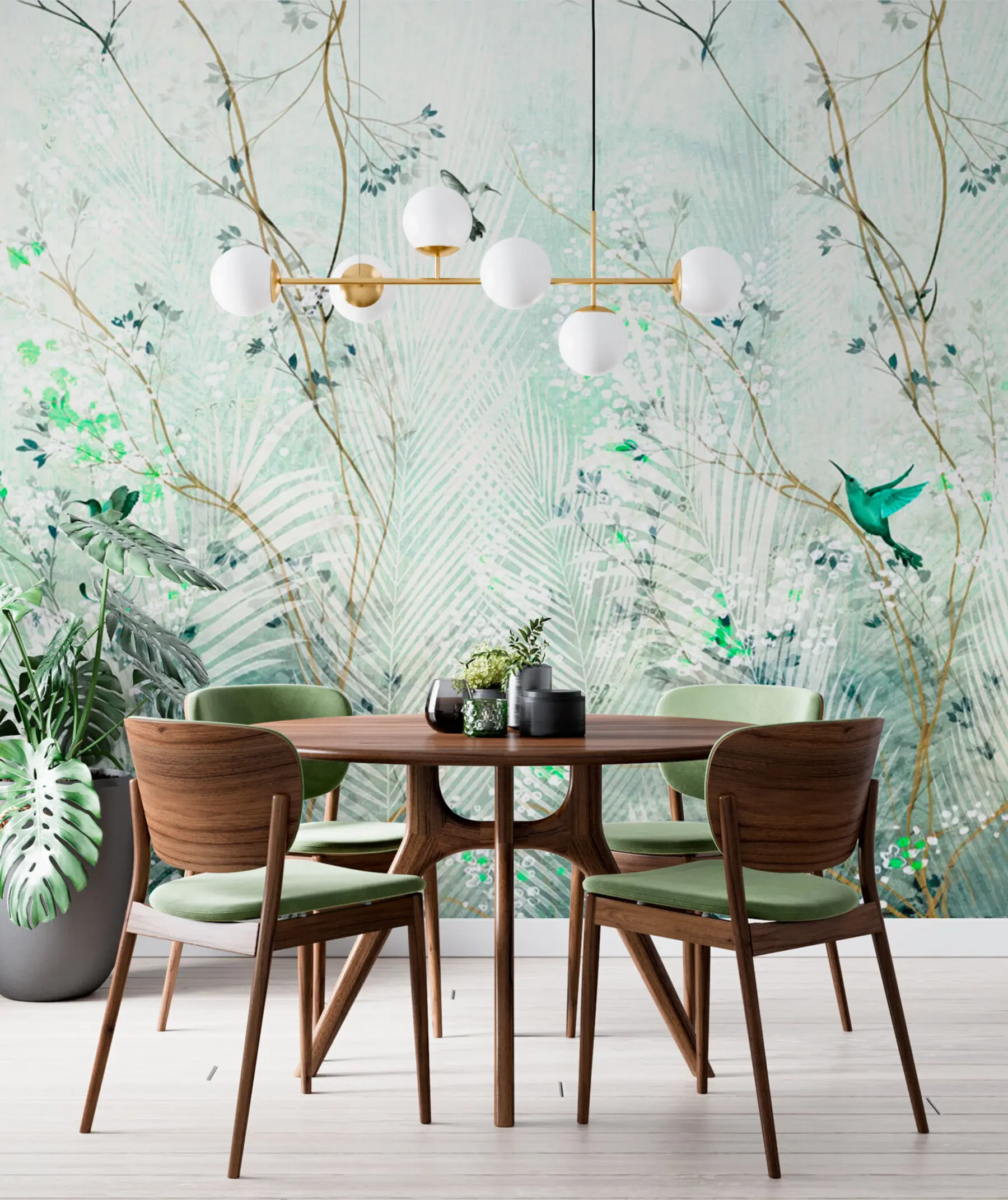 Fototapet Kolibříci v zahradě u97048