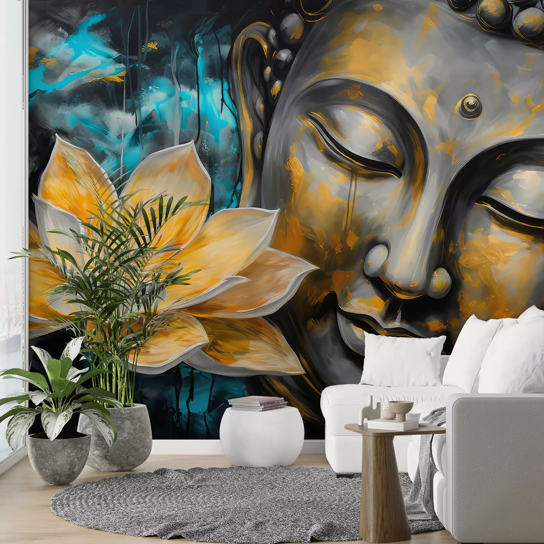 Obraz Lotosový květ a Buddha Č. u96961