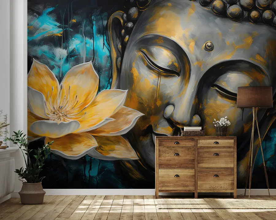Fototapet Lotosový květ a Buddha u96961