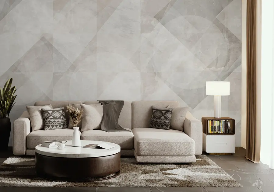Fototapet Geometrické abstrakce na mramorovém pozadí v pastelových barvách u97269