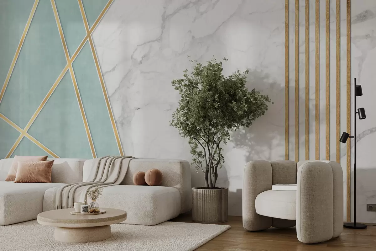 Fototapet Mramorové pozadí s geometrií a liniemi u95385