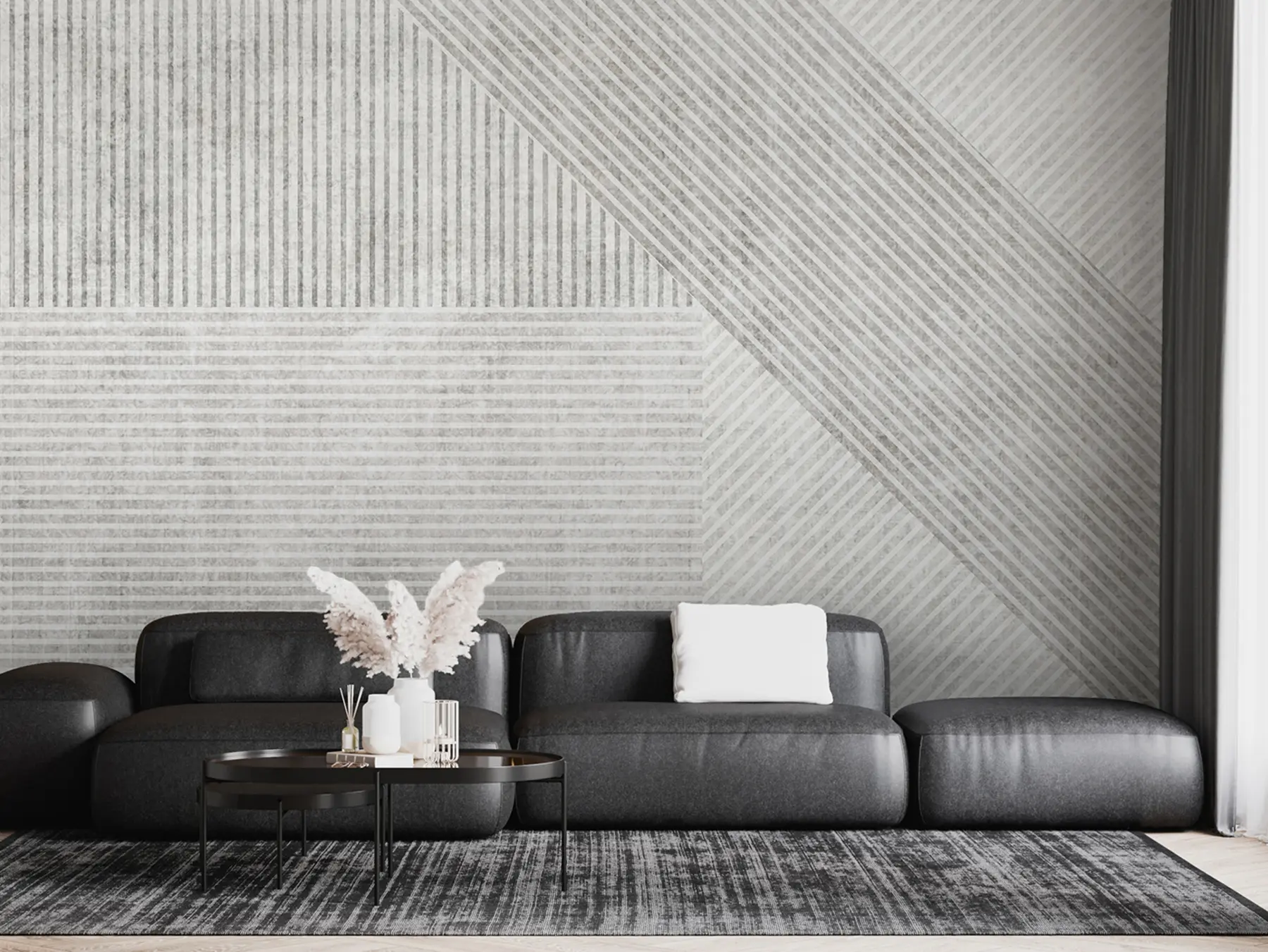 Fototapet Geometrické vintage čáry u96331