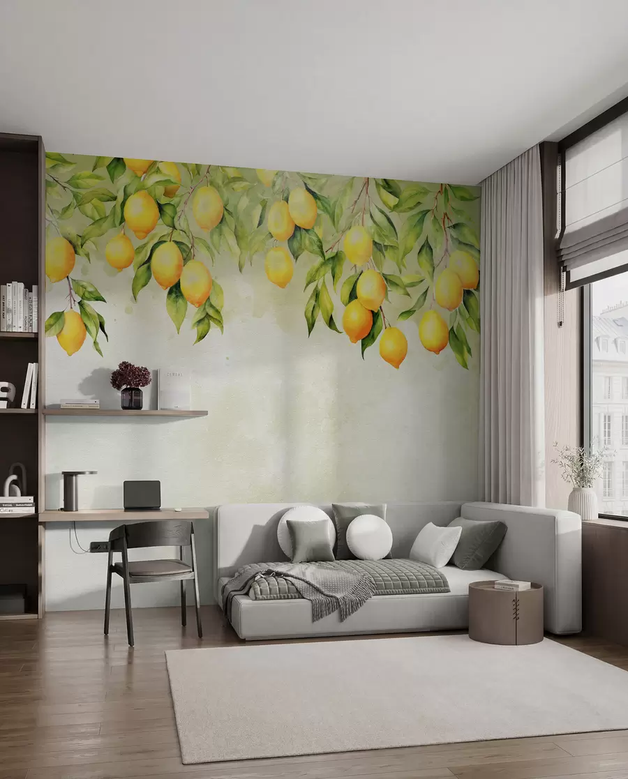 Fototapet Jemné citronové větve u97595
