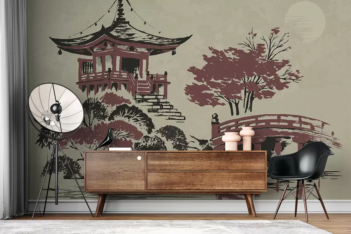 Fototapet Podzimní krajina v Kjótu u97635