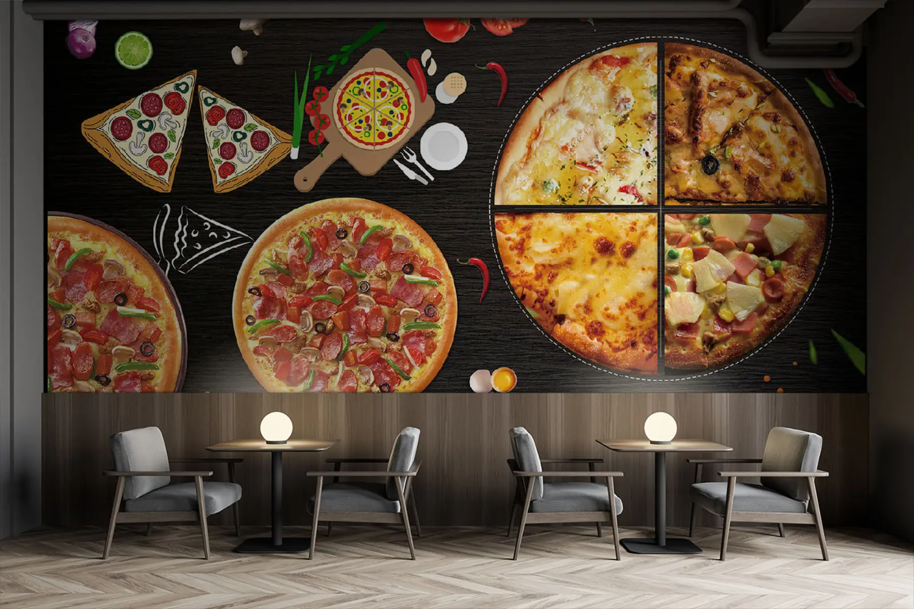 Fototapet Pizza u97436