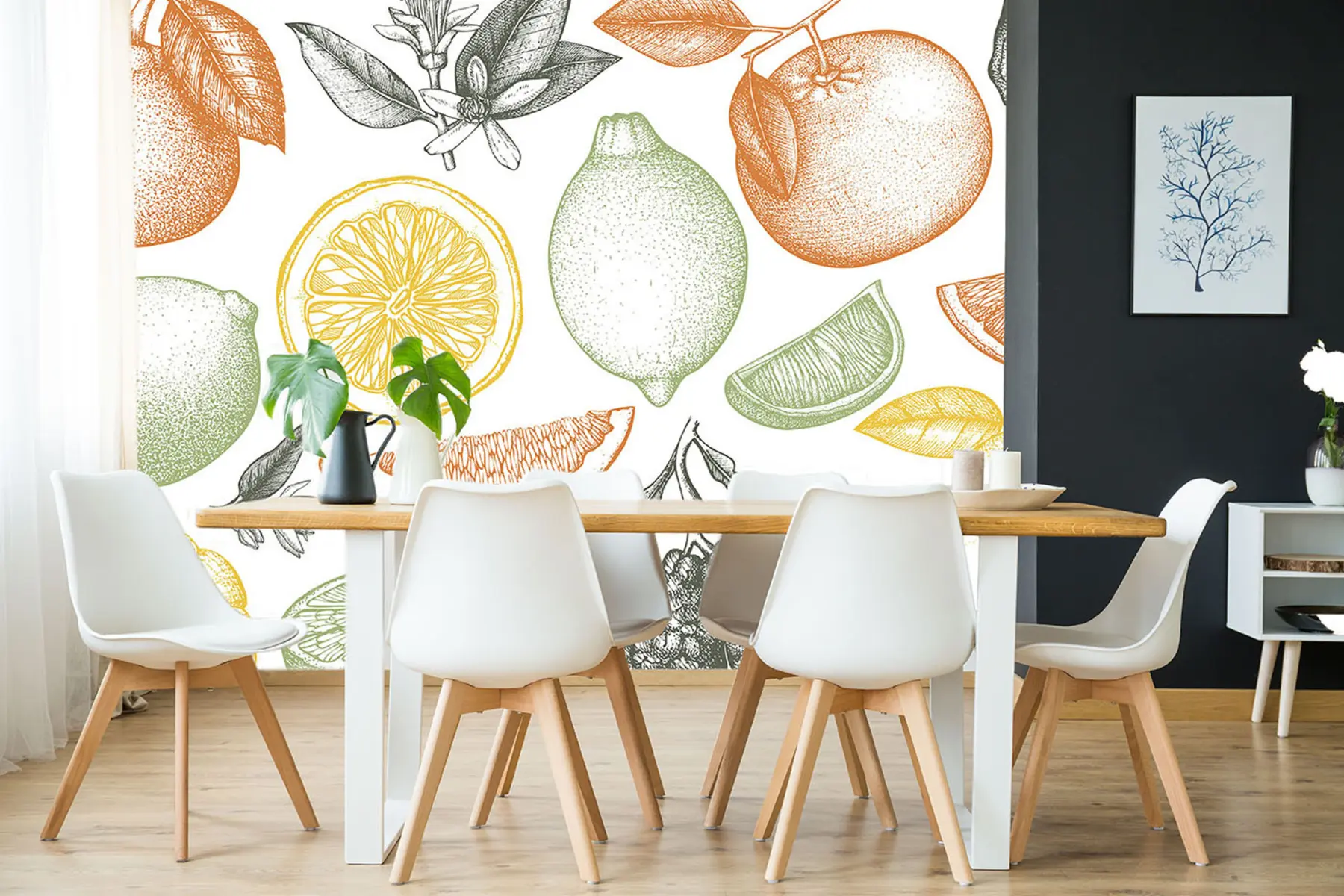 Fototapet Velké ovoce na světlém pozadí u97447