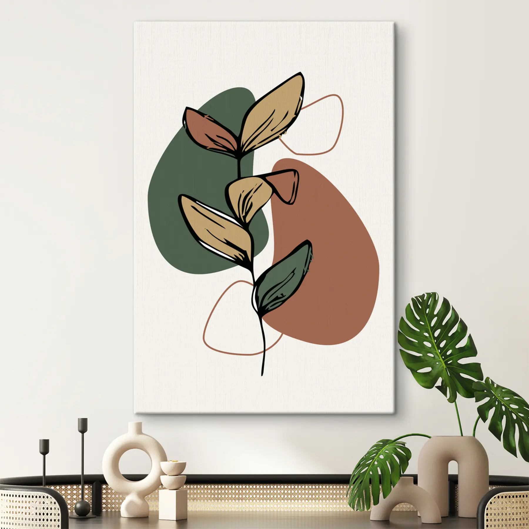 Fototapet Botanický abstraktní vzor s36168