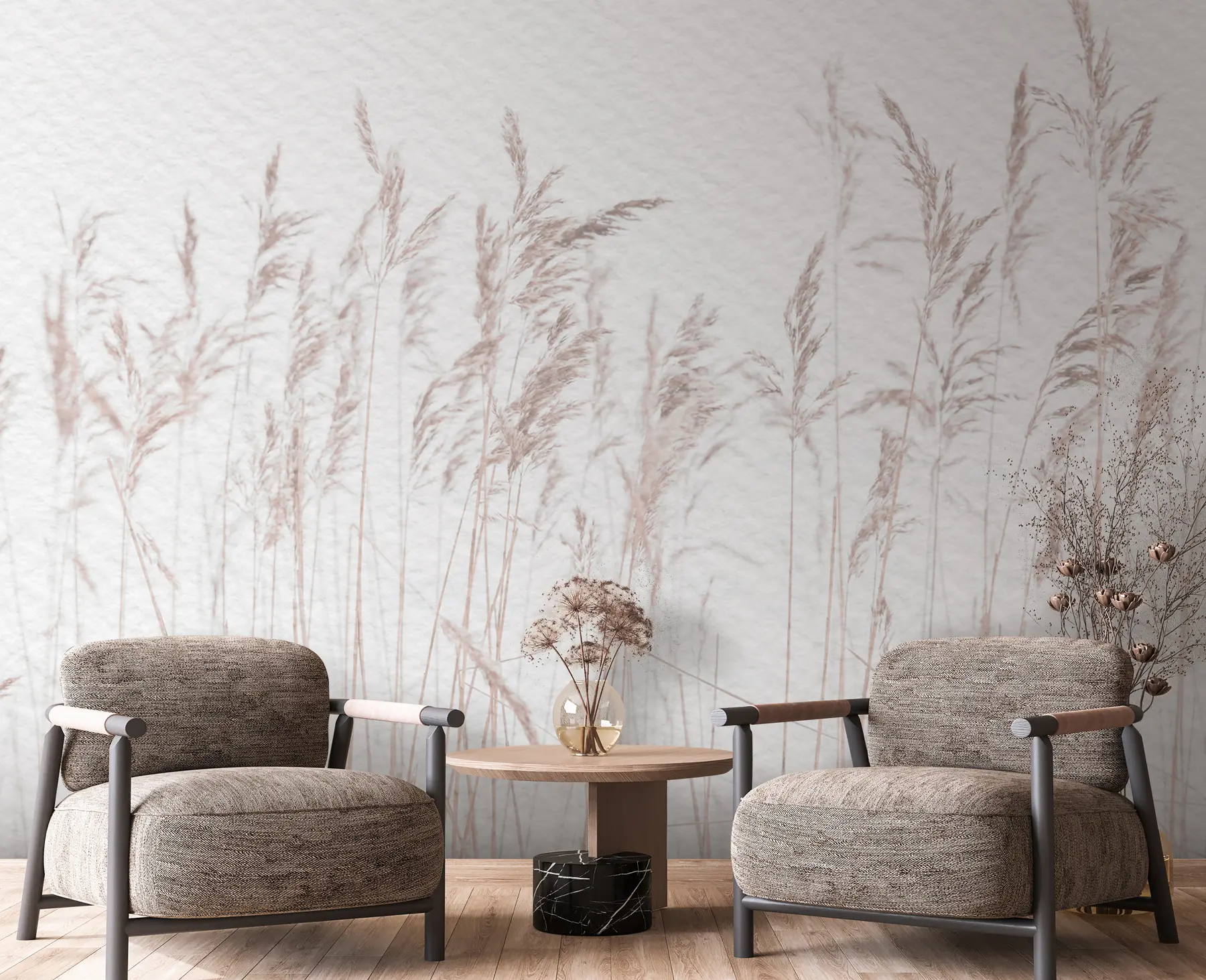 Fototapet Trendy sušené květiny ve stylu boho z vinobraní u98428