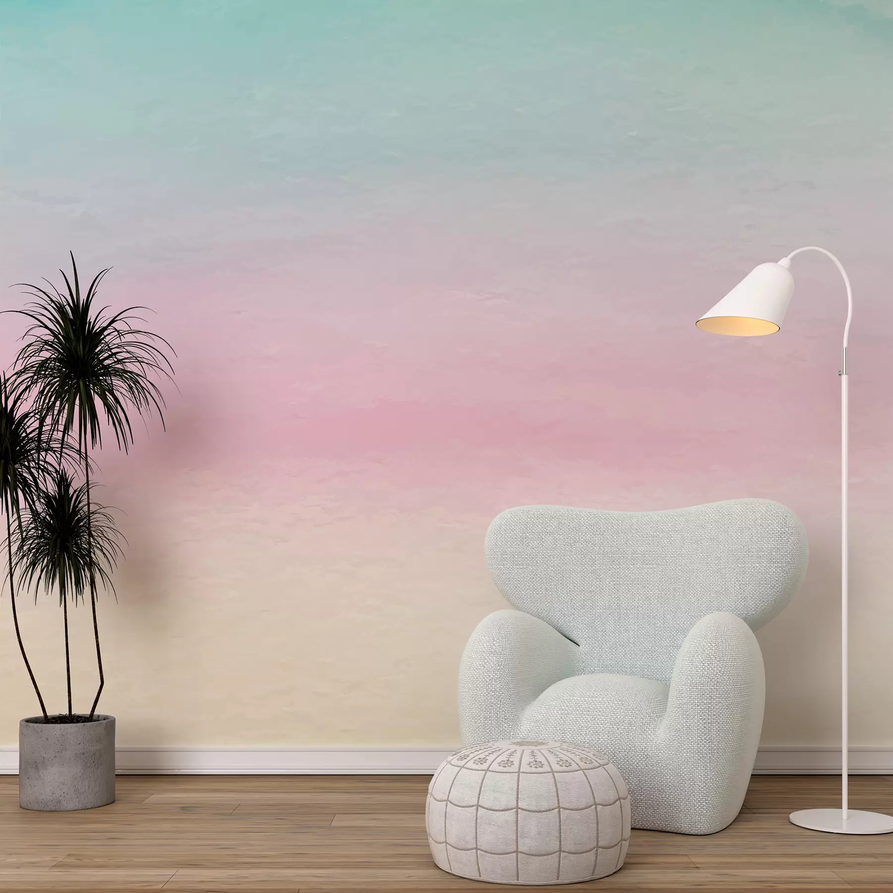 Fototapet Ombre v růžovém a modrém stylu u98238