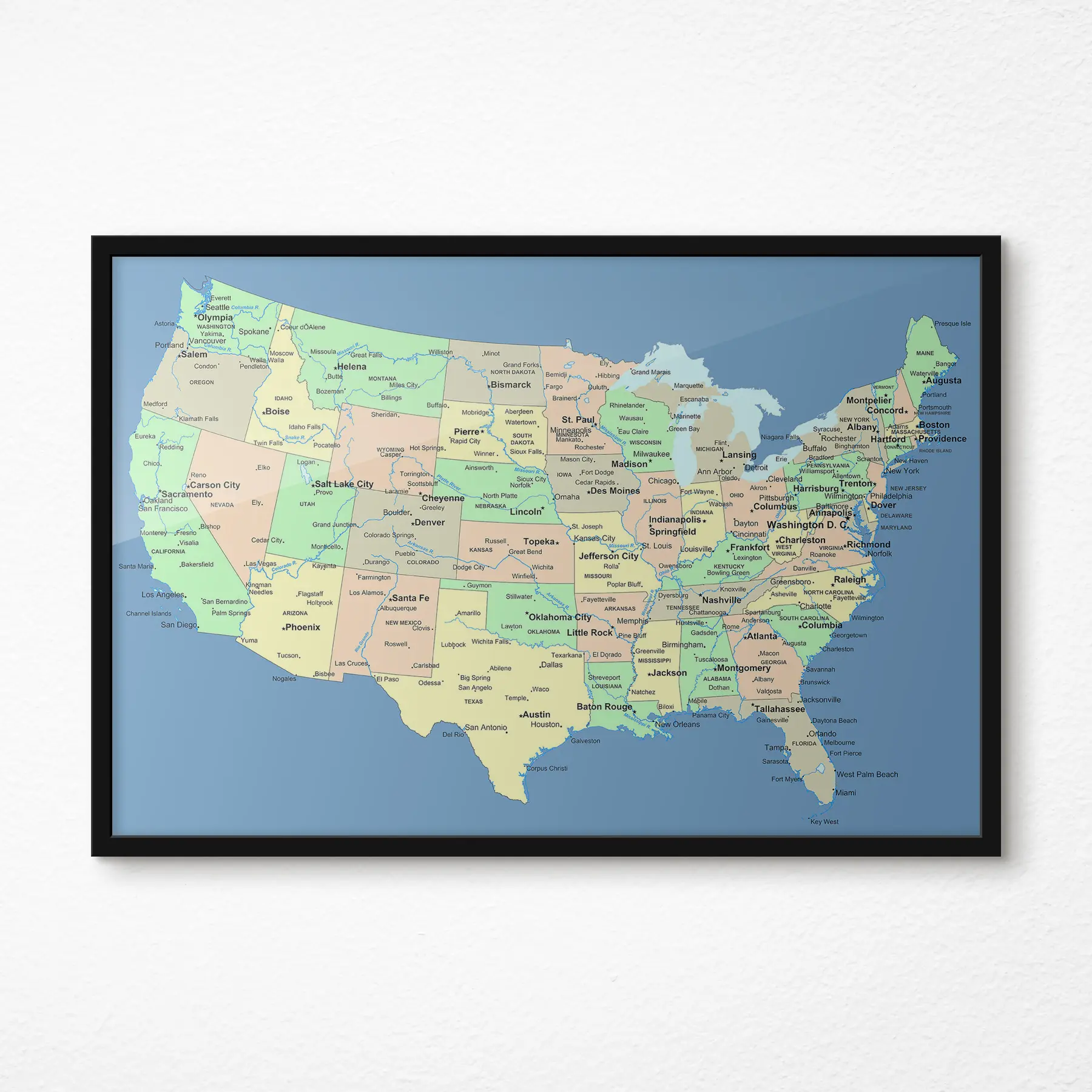 Obraz Mapa, ekoregion a svět Č. f09911