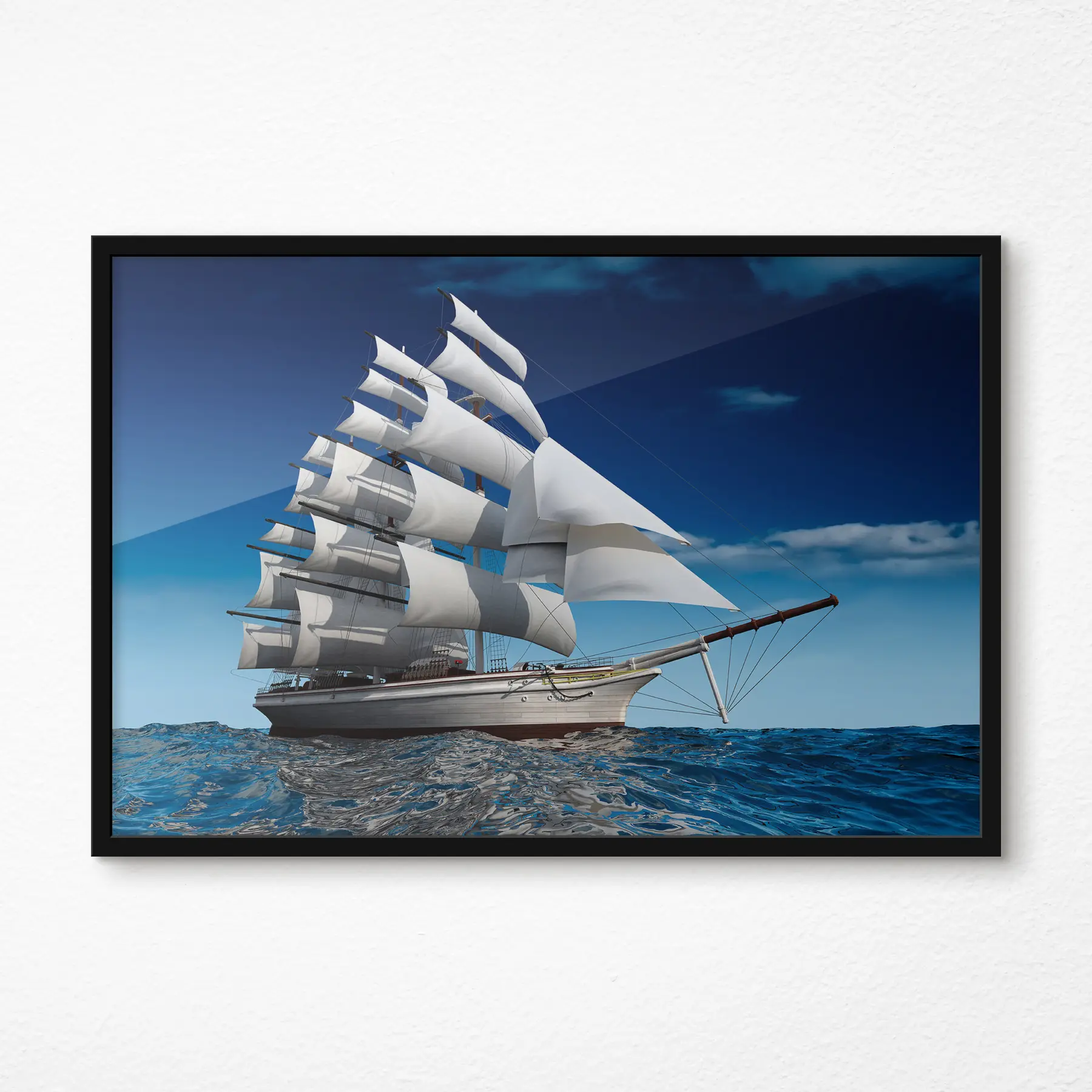 Fototapet Voda, loď a obloha f18347