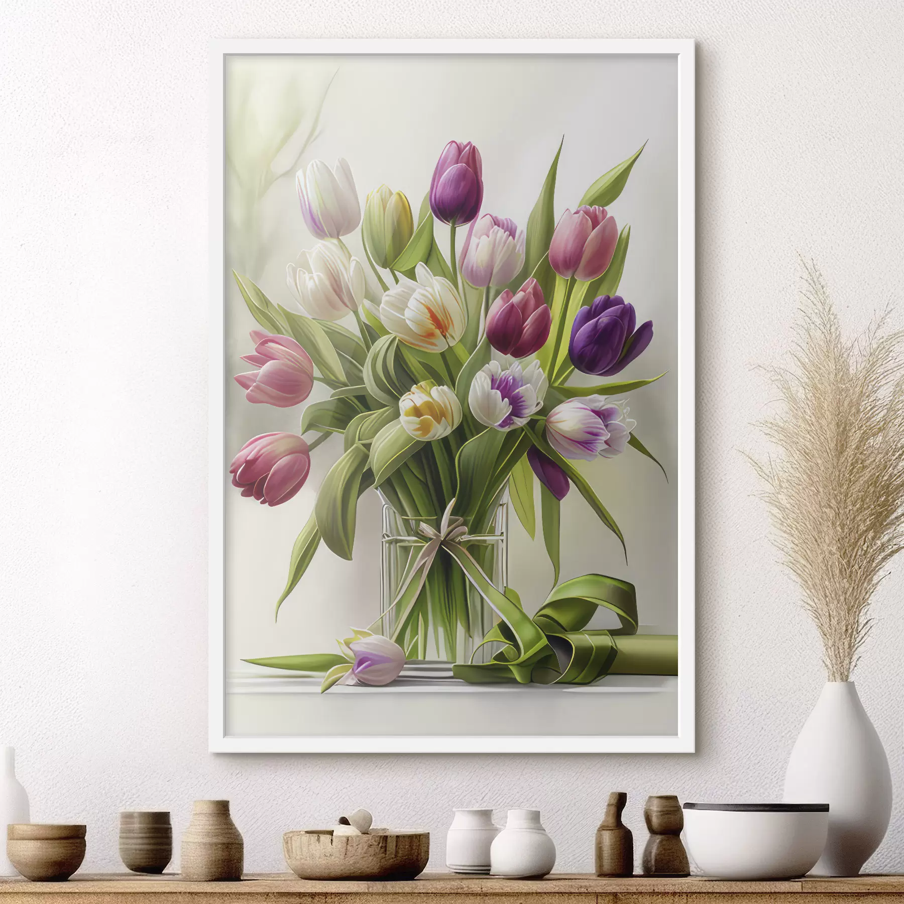 Fototapet Kytice tulipánů ve váze f31219