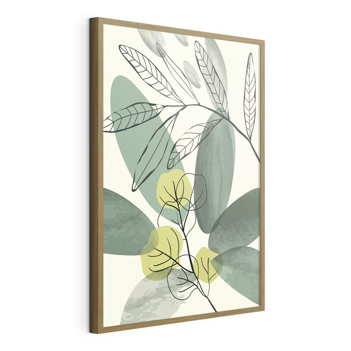 Poster Akvarelová kresba boho listů f36106