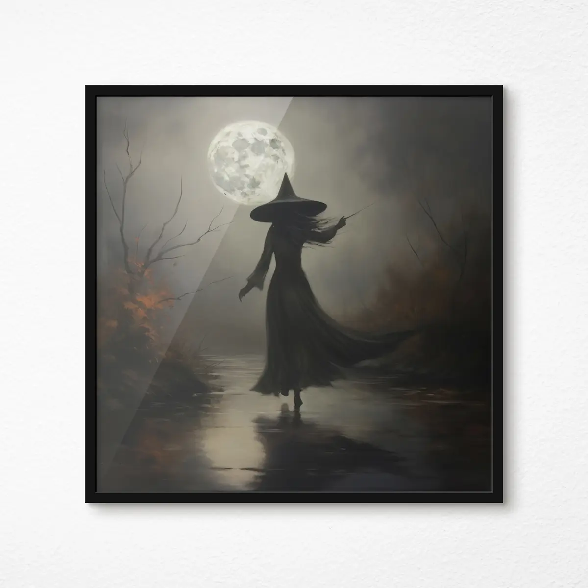 Poster Halloween 🎃 Úplněk a čarodějnice f35970