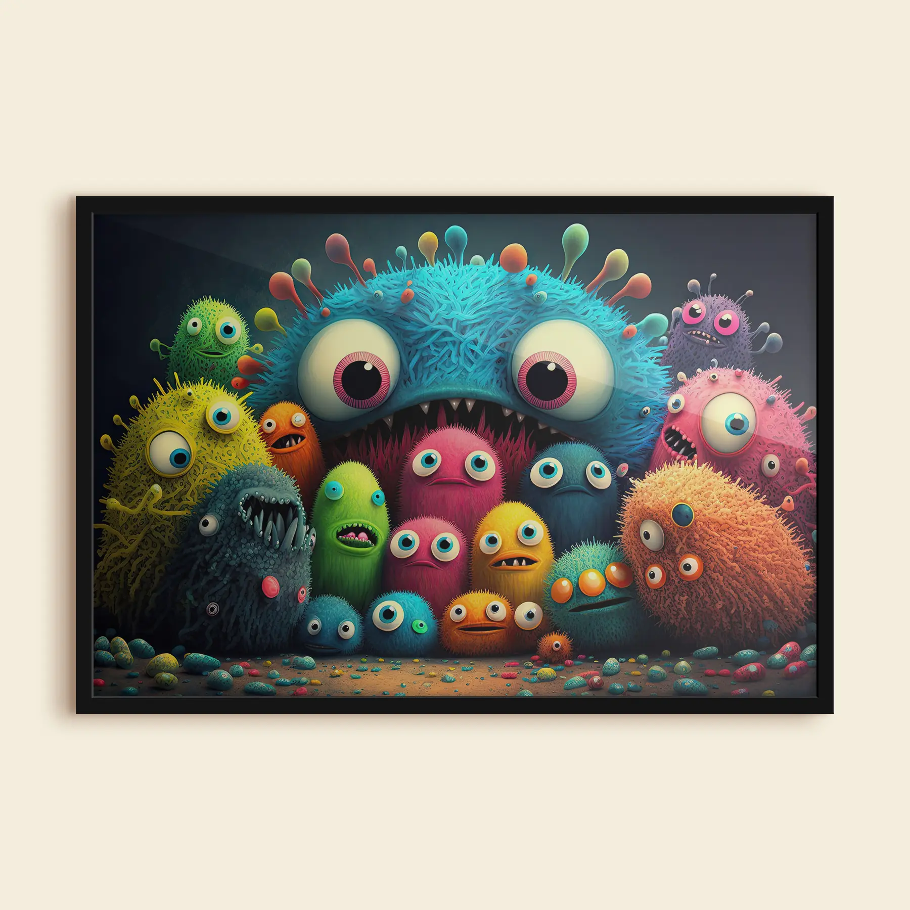 Obraz Roztomilé barevné příšerky Č. f33531