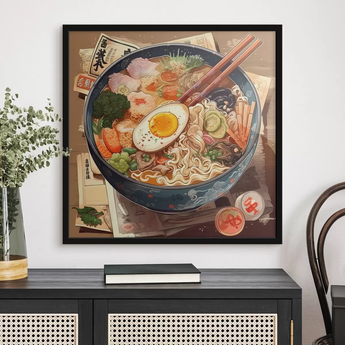 Poster Ramen, orientální jídlo, udon, čínské jídlo f32121