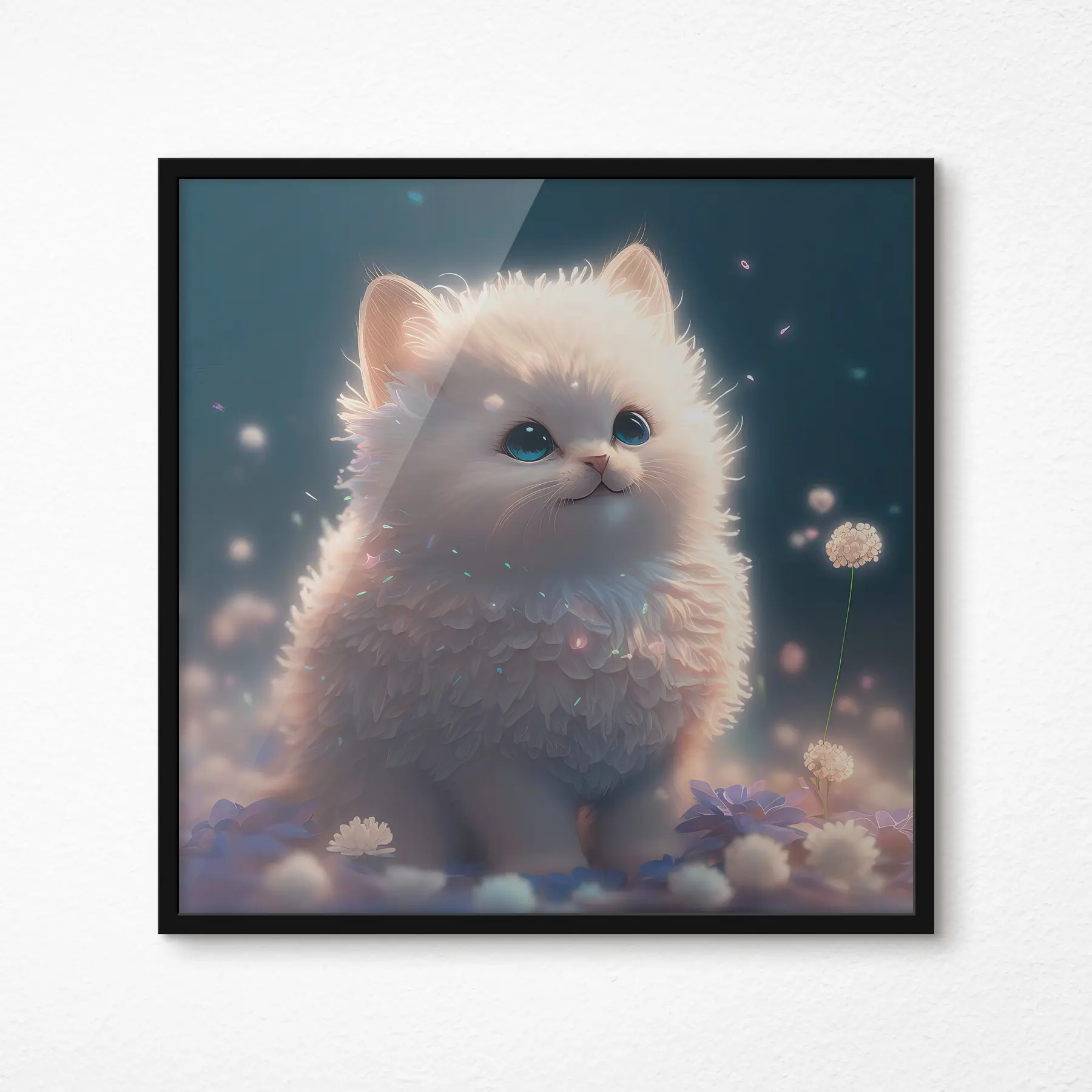 Fototapet Koťátko s květinami f31842